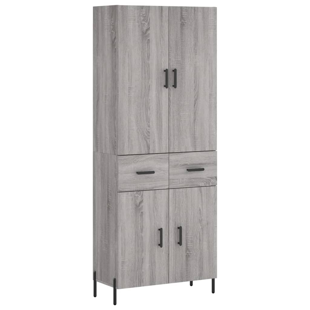 Highboard 69.5X34X180 Cm Engineered Wood