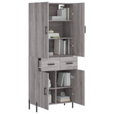 Highboard 69.5X34X180 Cm Engineered Wood