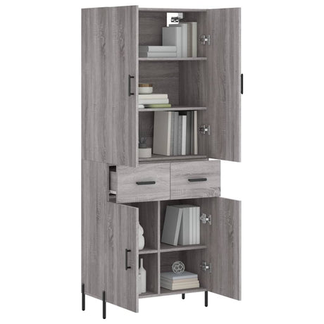 Highboard 69.5X34X180 Cm Engineered Wood