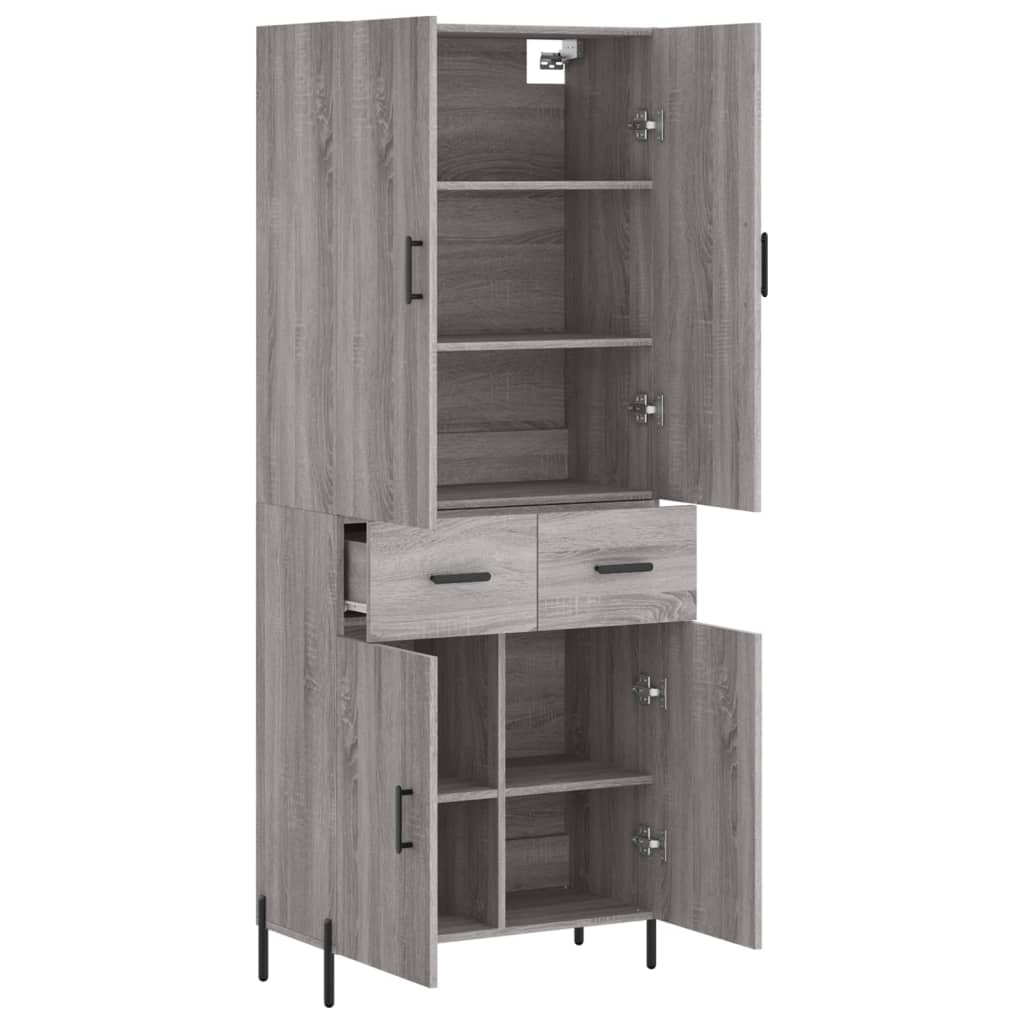 Highboard 69.5X34X180 Cm Engineered Wood