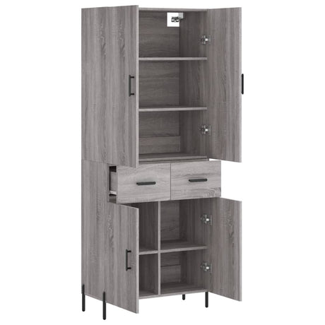 Highboard 69.5X34X180 Cm Engineered Wood