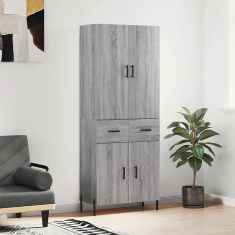Highboard 69.5X34X180 Cm Engineered Wood