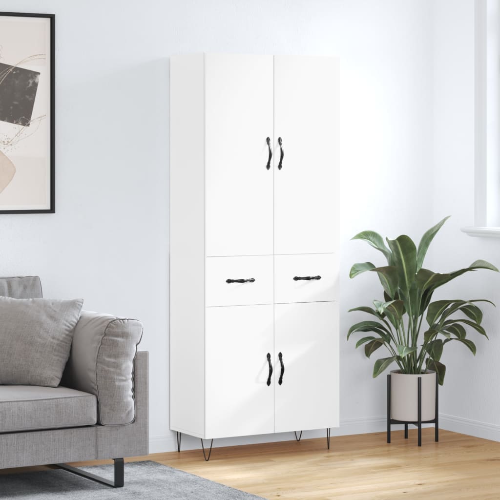 Highboard 69.5X34X180 Cm Engineered Wood