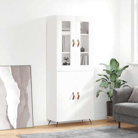 Highboard 69.5X34X180 Cm Engineered Wood