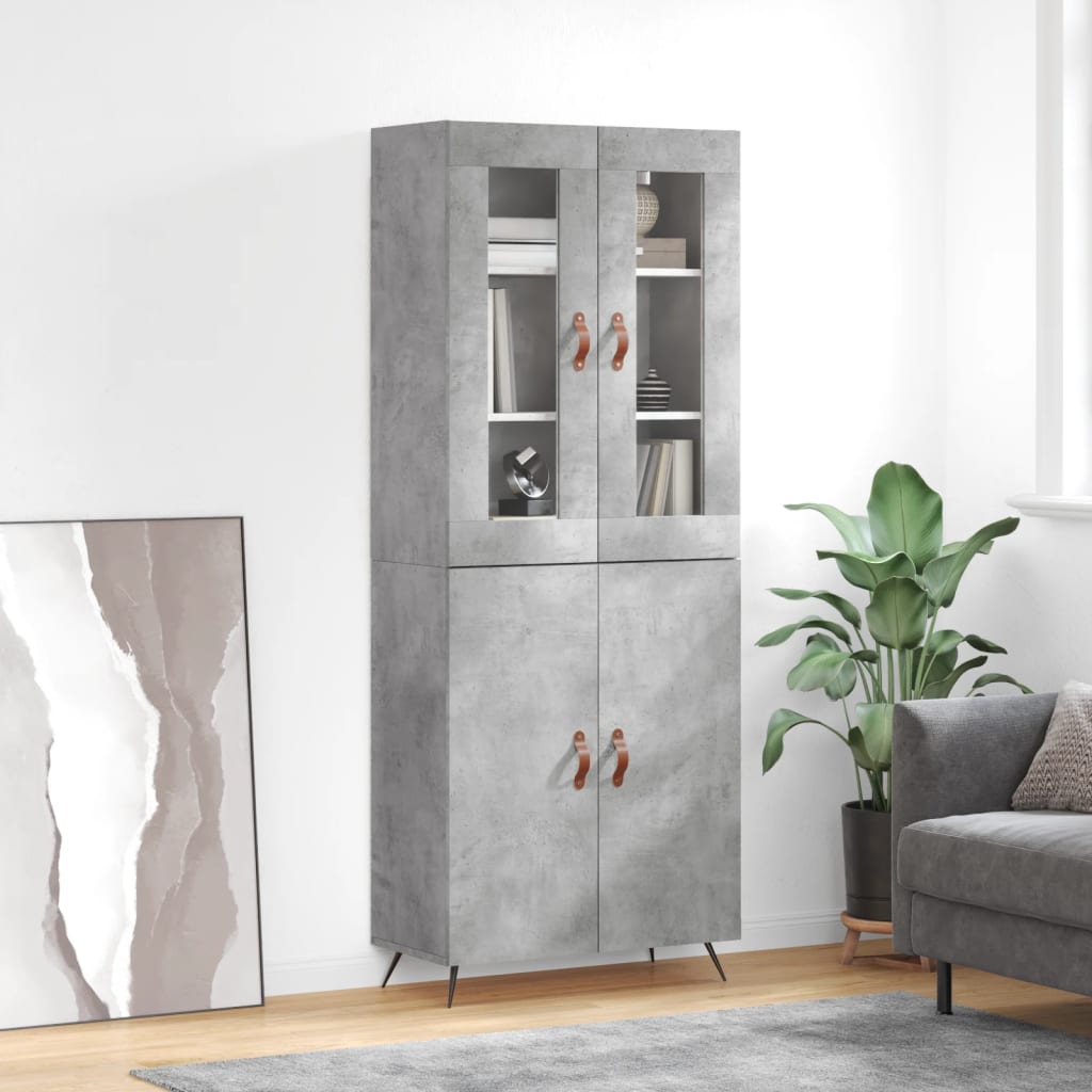 Highboard 69.5X34X180 Cm Engineered Wood