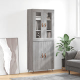 Highboard 69.5X34X180 Cm Engineered Wood