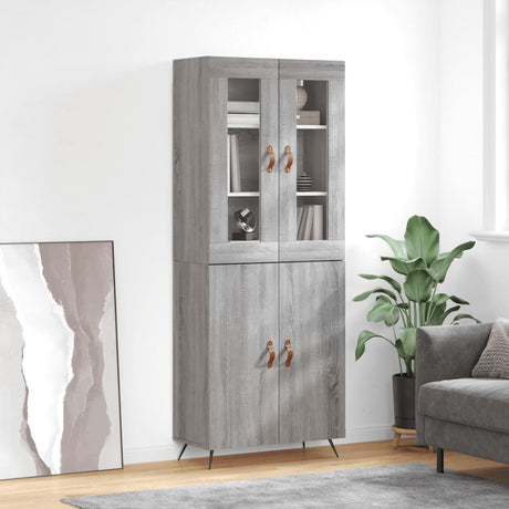 Highboard 69.5X34X180 Cm Engineered Wood