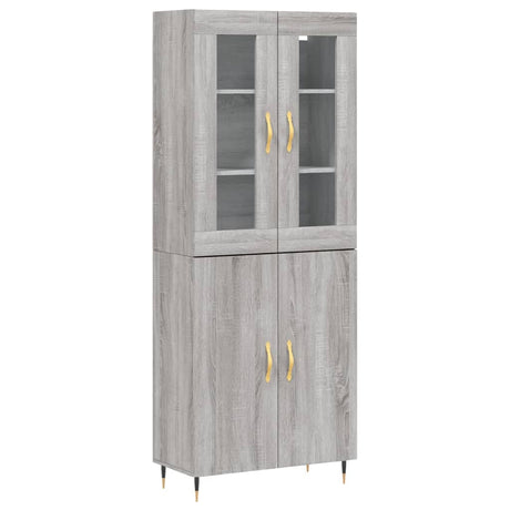 Highboard 69.5X34X180 Cm Engineered Wood