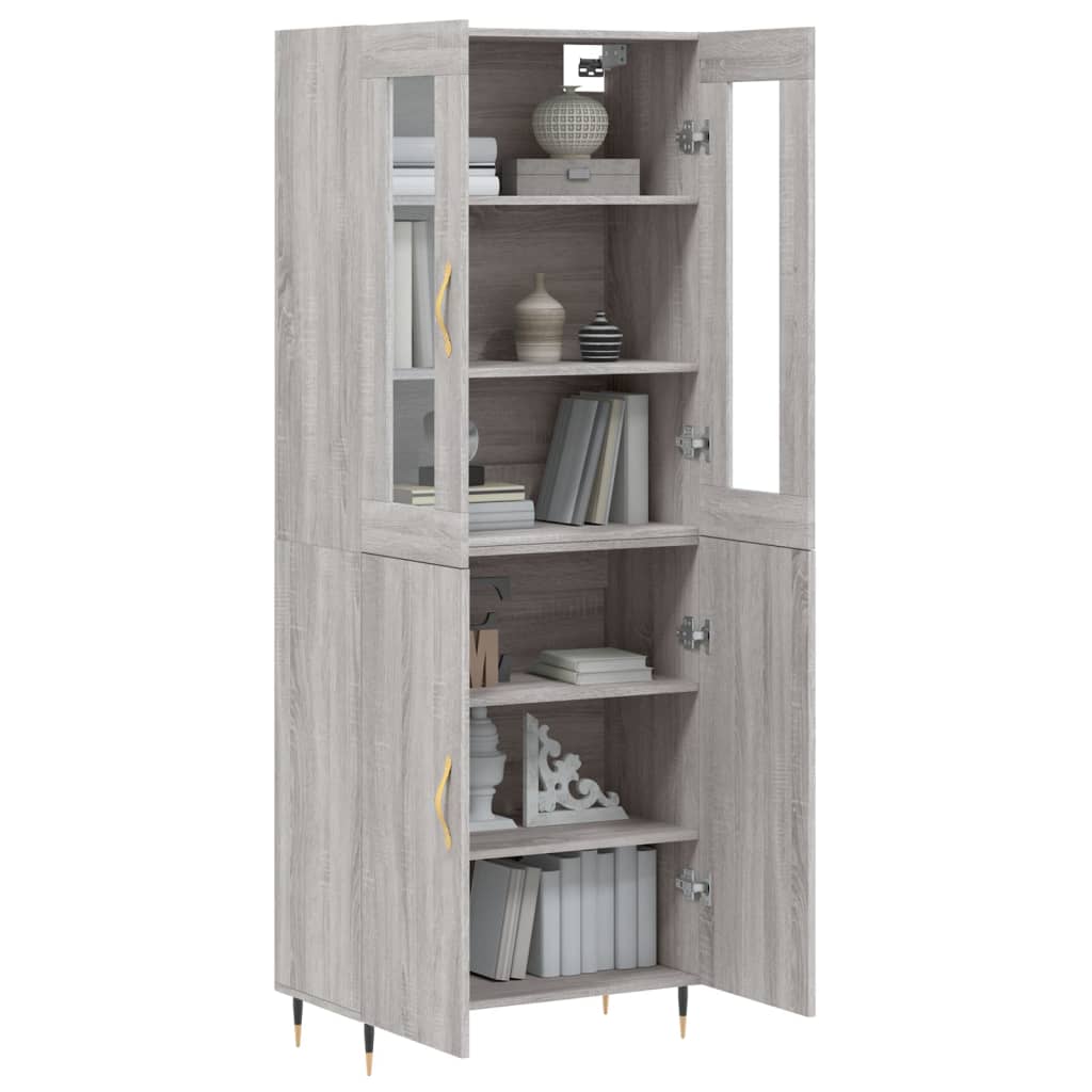 Highboard 69.5X34X180 Cm Engineered Wood