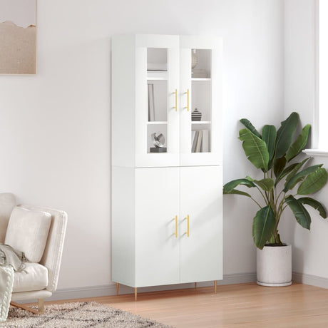 Highboard 69.5X34X180 Cm Engineered Wood