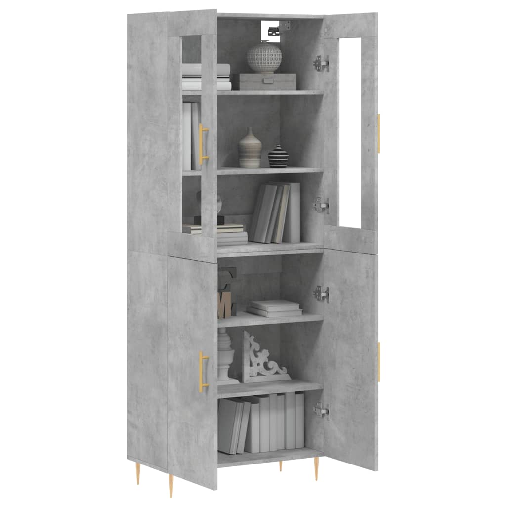 Highboard 69.5X34X180 Cm Engineered Wood