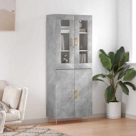 Highboard 69.5X34X180 Cm Engineered Wood