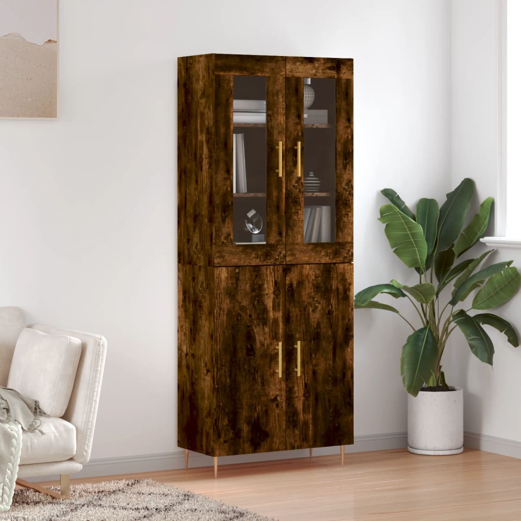 Highboard 69.5X34X180 Cm Engineered Wood