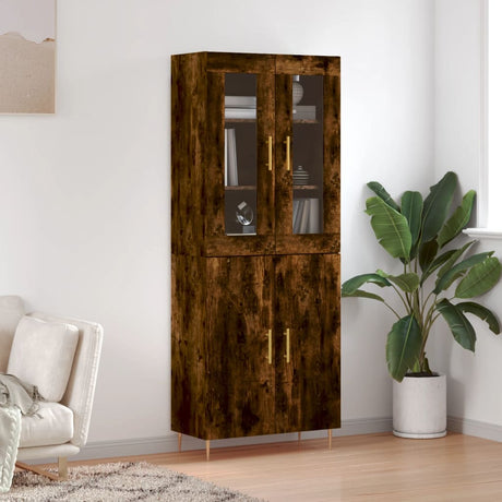 Highboard 69.5X34X180 Cm Engineered Wood