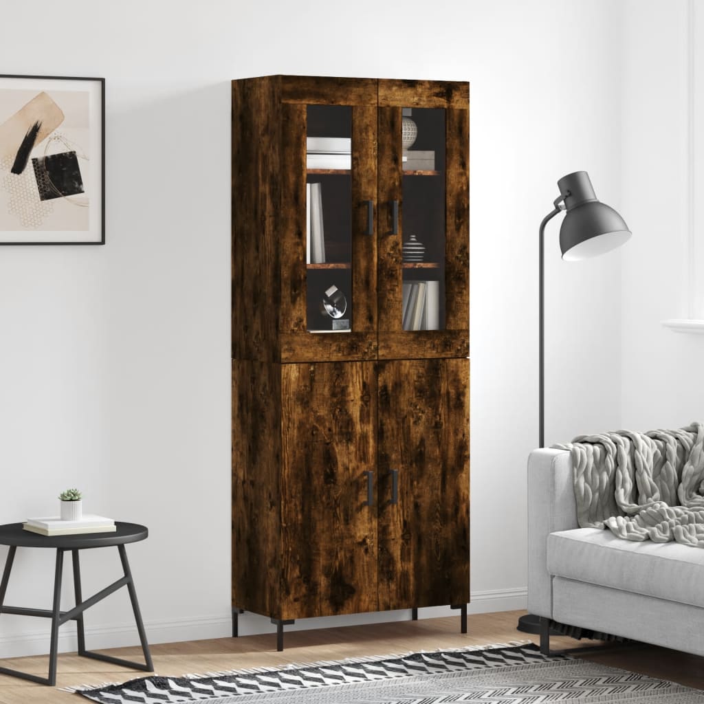 Highboard 69.5X34X180 Cm Engineered Wood
