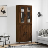 Highboard 69.5X34X180 Cm Engineered Wood