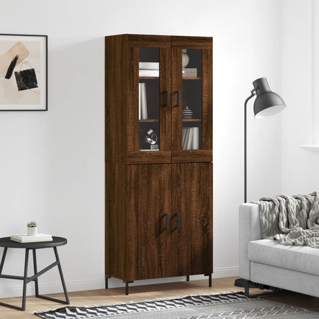 Highboard 69.5X34X180 Cm Engineered Wood