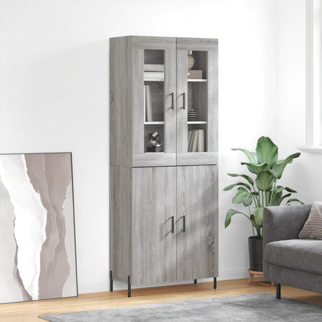 Highboard 69.5X34X180 Cm Engineered Wood