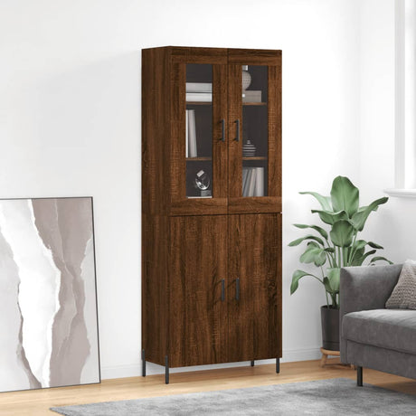 Highboard 69.5X34X180 Cm Engineered Wood