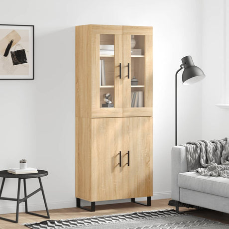 Highboard 69.5X34X180 Cm Engineered Wood