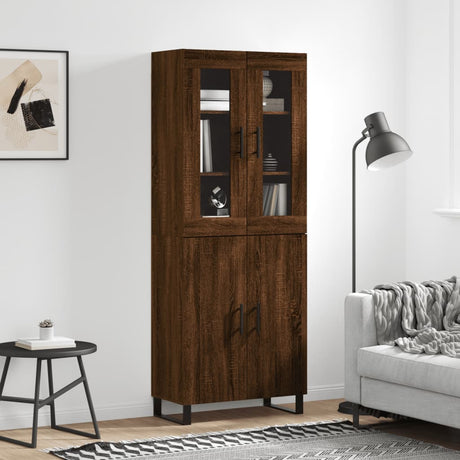 Highboard 69.5X34X180 Cm Engineered Wood