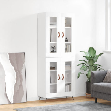 Highboard 69.5X34X180 Cm Engineered Wood