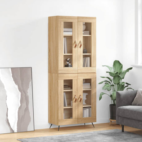 Highboard 69.5X34X180 Cm Engineered Wood