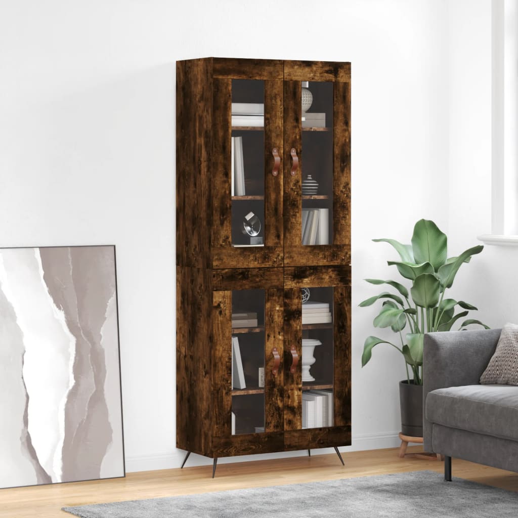 Highboard 69.5X34X180 Cm Engineered Wood