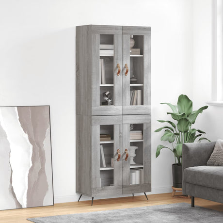 Highboard 69.5X34X180 Cm Engineered Wood