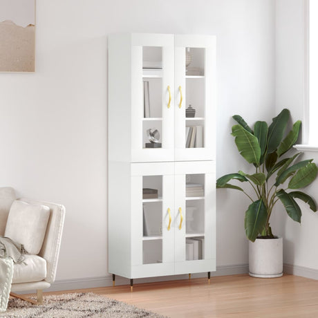 Highboard 69.5X34X180 Cm Engineered Wood