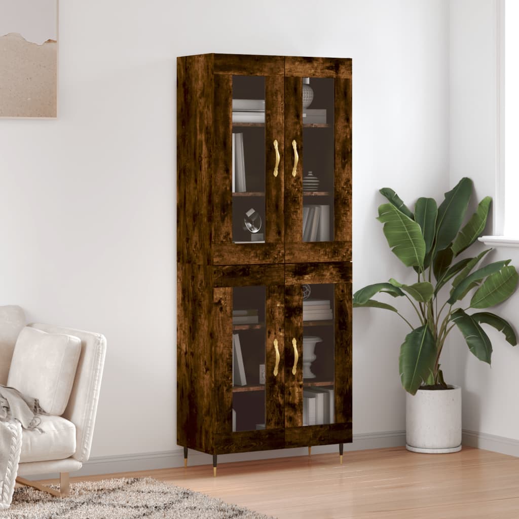 Highboard 69.5X34X180 Cm Engineered Wood