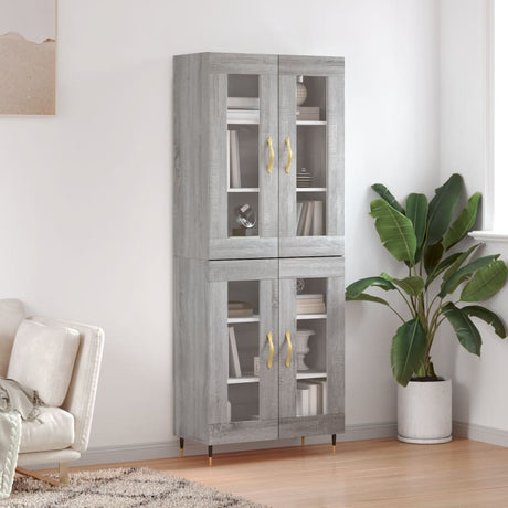 Highboard 69.5X34X180 Cm Engineered Wood