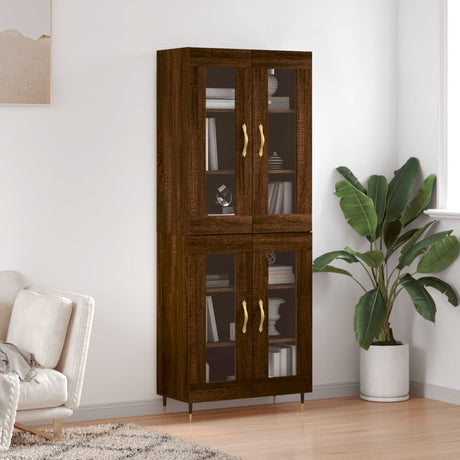 Highboard 69.5X34X180 Cm Engineered Wood