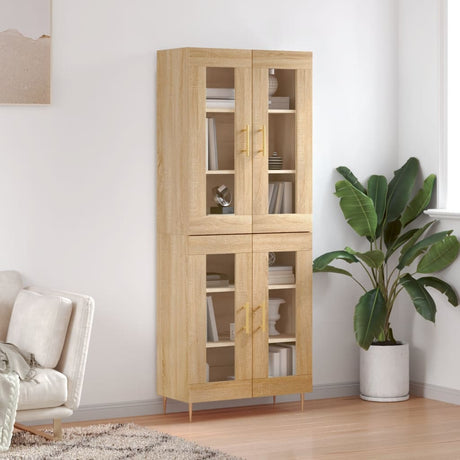 Highboard 69.5X34X180 Cm Engineered Wood
