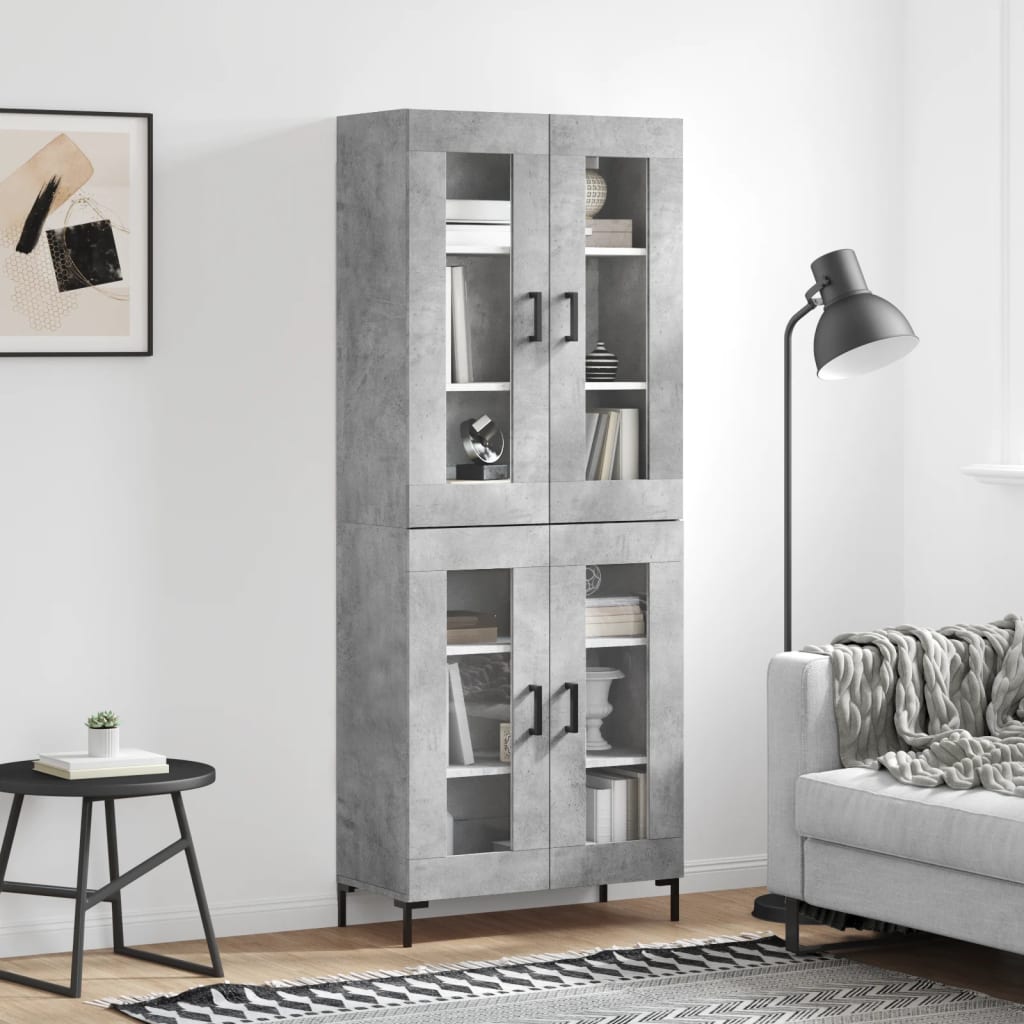 Highboard 69.5X34X180 Cm Engineered Wood