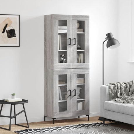 Highboard 69.5X34X180 Cm Engineered Wood