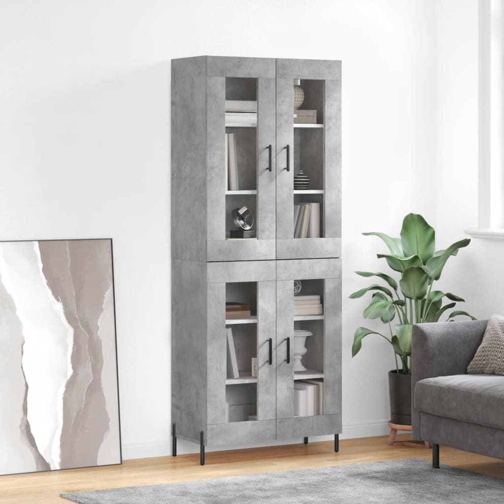 Highboard 69.5X34X180 Cm Engineered Wood