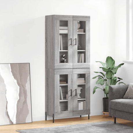 Highboard 69.5X34X180 Cm Engineered Wood