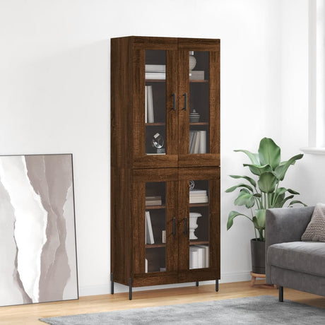 Highboard 69.5X34X180 Cm Engineered Wood