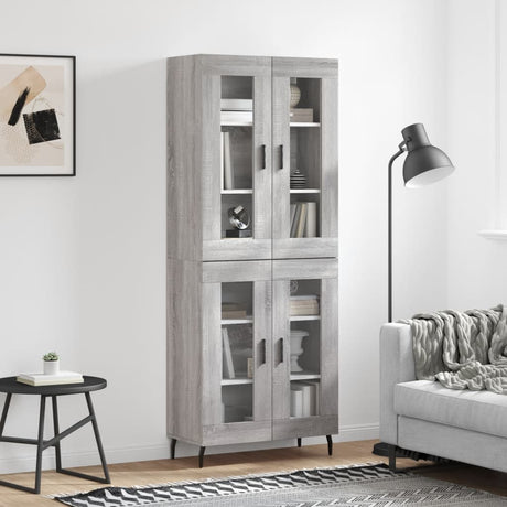 Highboard 69.5X34X180 Cm Engineered Wood