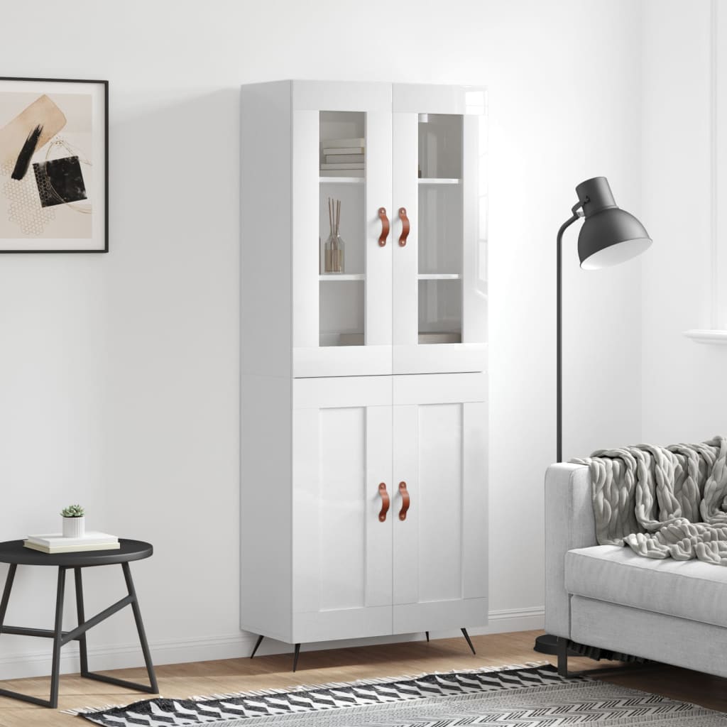 Highboard 69.5X34X180 Cm Engineered Wood