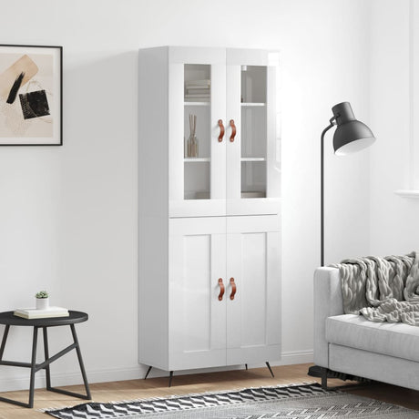 Highboard 69.5X34X180 Cm Engineered Wood