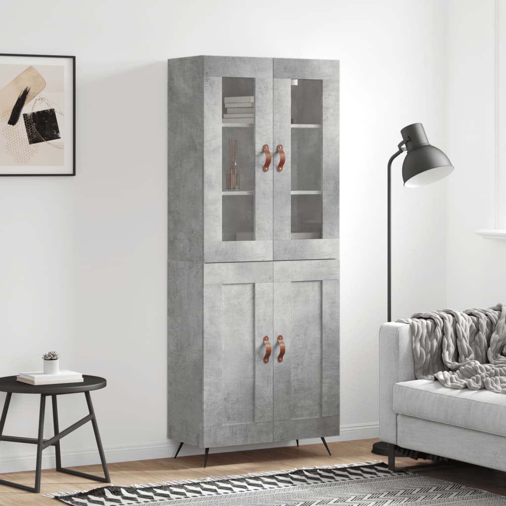 Highboard 69.5X34X180 Cm Engineered Wood