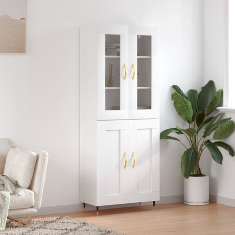 Highboard 69.5X34X180 Cm Engineered Wood