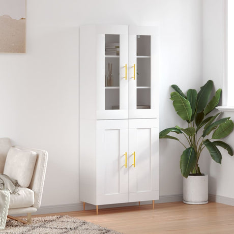Highboard 69.5X34X180 Cm Engineered Wood