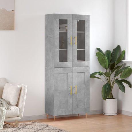 Highboard 69.5X34X180 Cm Engineered Wood