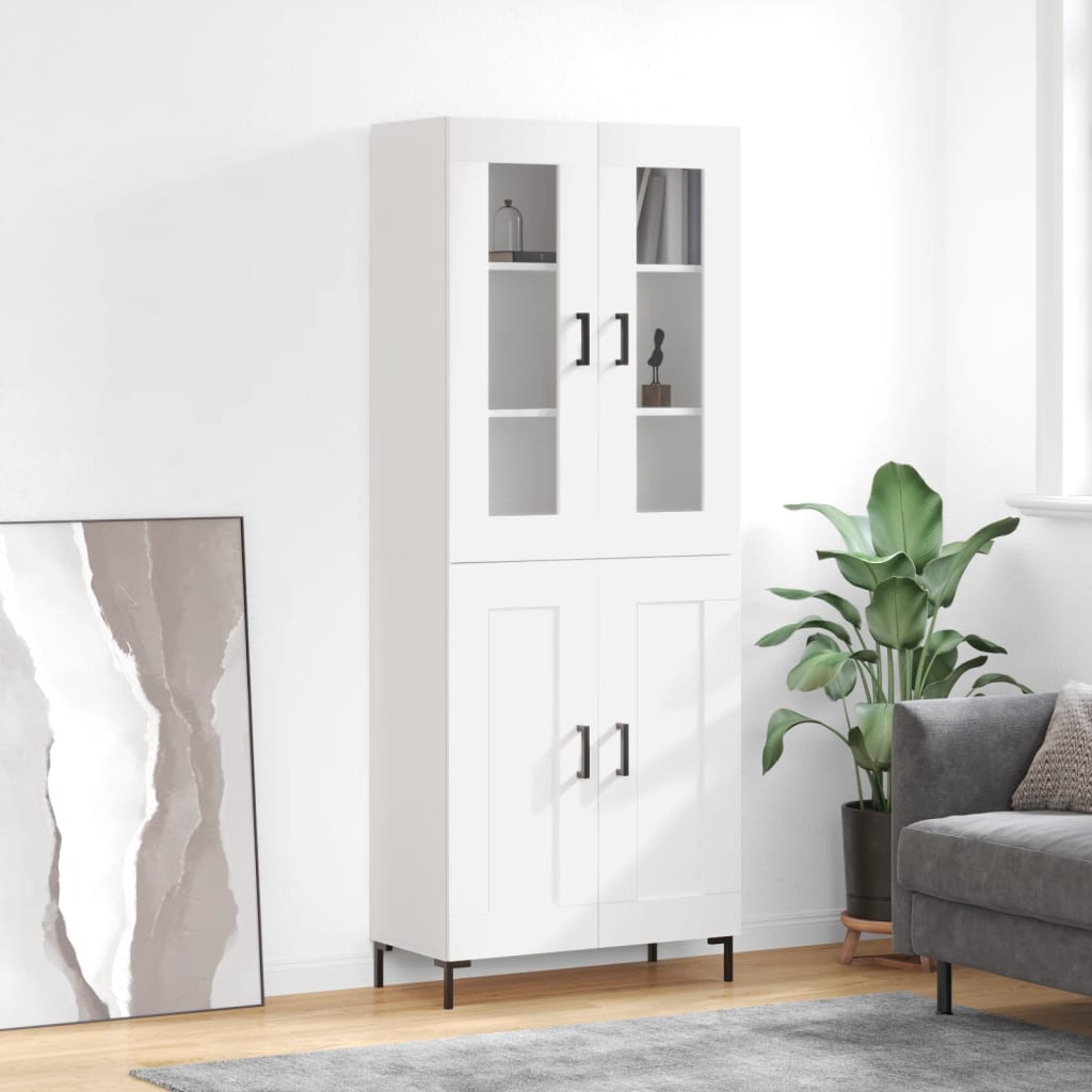 Highboard 69.5X34X180 Cm Engineered Wood