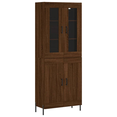 Highboard 69.5X34X180 Cm Engineered Wood