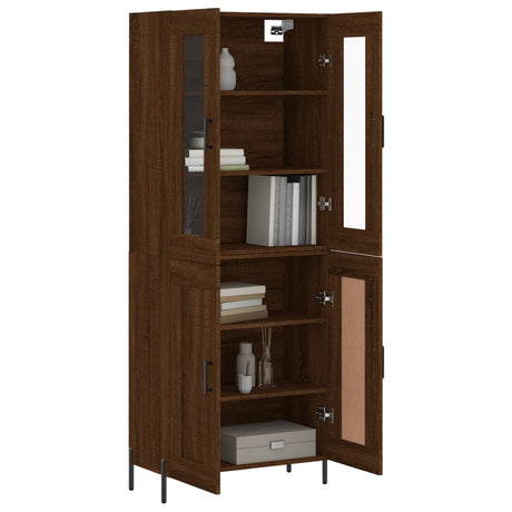 Highboard 69.5X34X180 Cm Engineered Wood