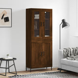 Highboard 69.5X34X180 Cm Engineered Wood